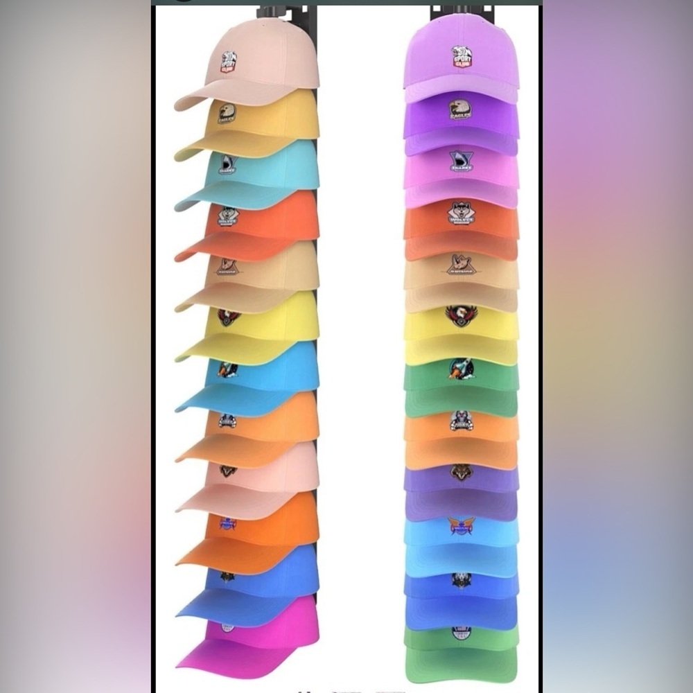 Hat Organizer For Baseball Caps 2 Pack Hat Rack, Baseball Cap Organizers